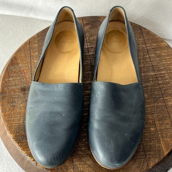 Dansko Shoes Womens 10 Larisa Navy Leather Loafers Lined Lightweight Cushioned - Picture 8 of 12